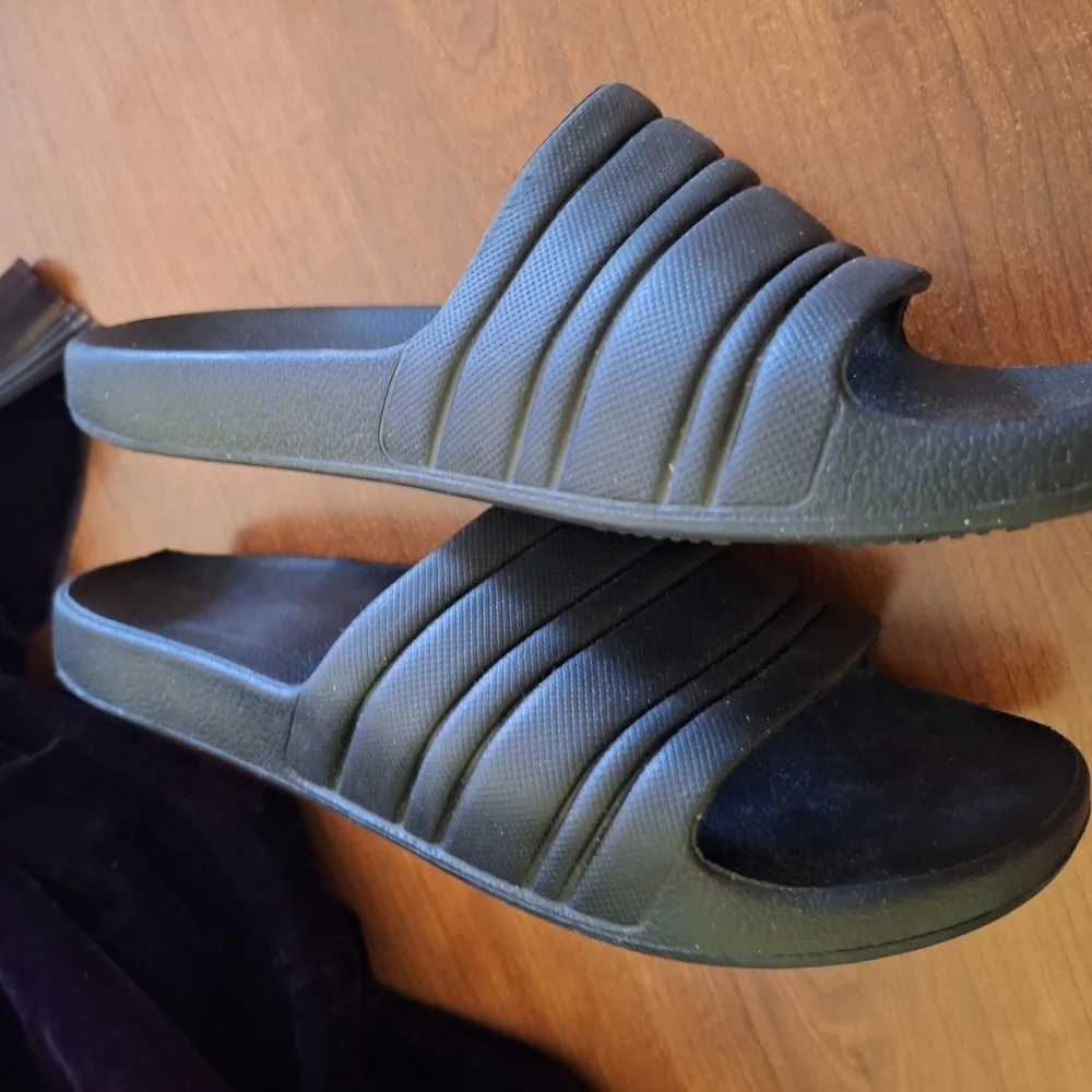 Black Slide Sandals